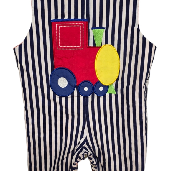 Reversible Boys Romper by Smockingbird  23M - Picture 4 of 12